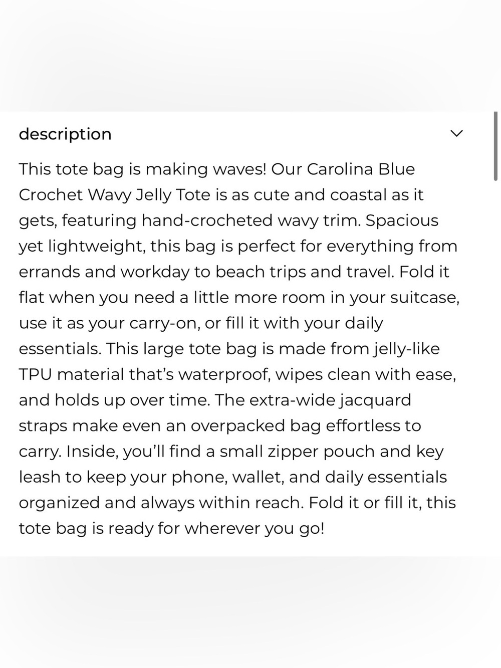 Case Mate Jelly Tote Bag Blue NWT - Picture 3 of 4